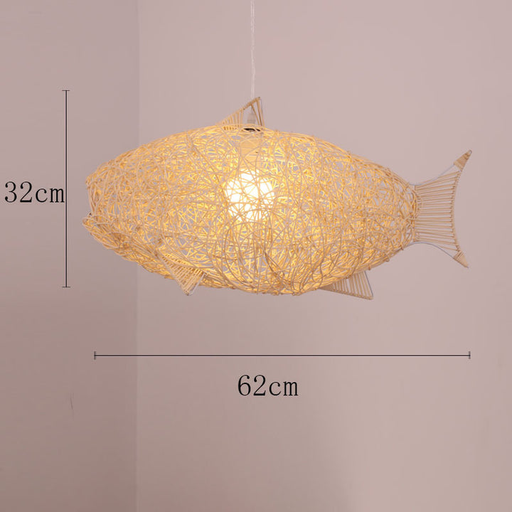 Organic Woven Pendant Light