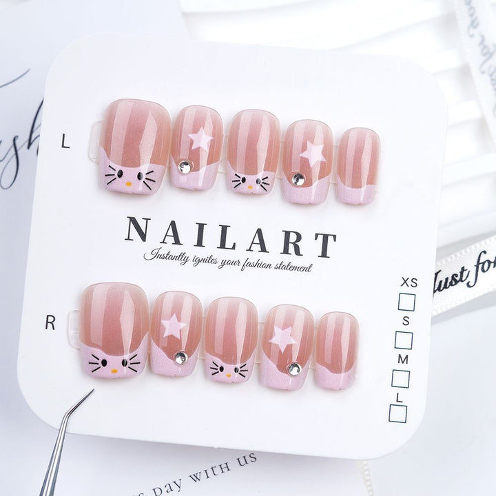Artistic 3D Butterfly Press-On Nail Set Stornfield