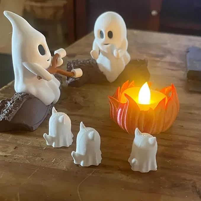 Creative Ghost Campfire Figurine Set Stornfield