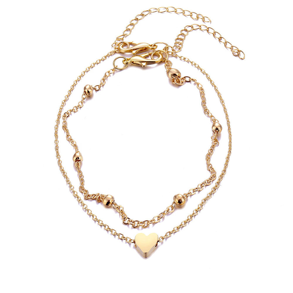 Elegant Double Layered Heart Bracelet Stornfield