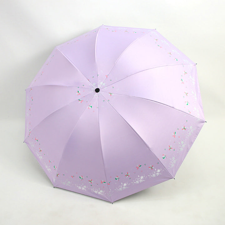 Women's Foldable Umbrella with Floral Patterns Stornfield