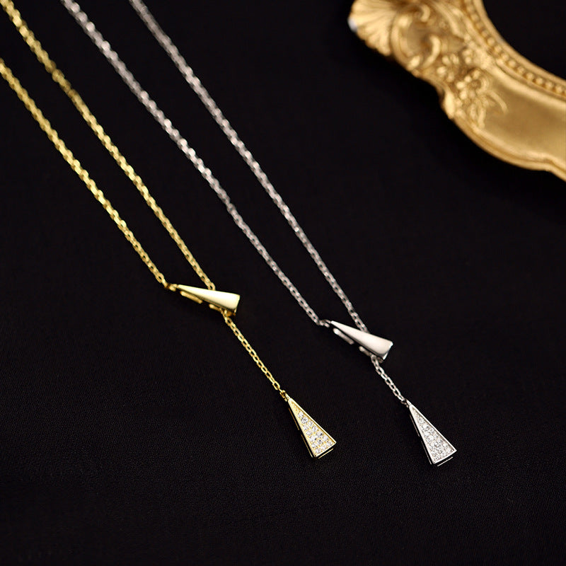 Modern Geometric Drop Necklace Stornfield