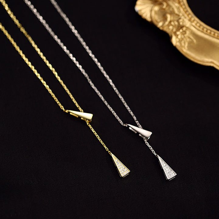 Modern Geometric Drop Necklace Stornfield