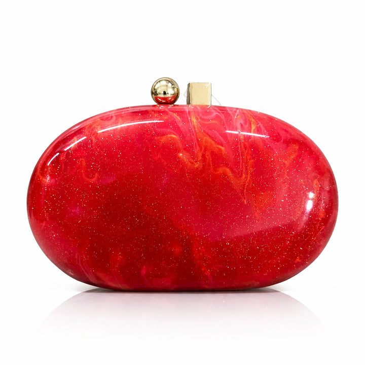 Elegant Oval Evening Clutch