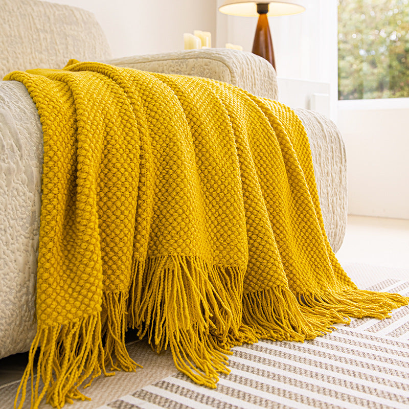 Cozy Knitted Throw