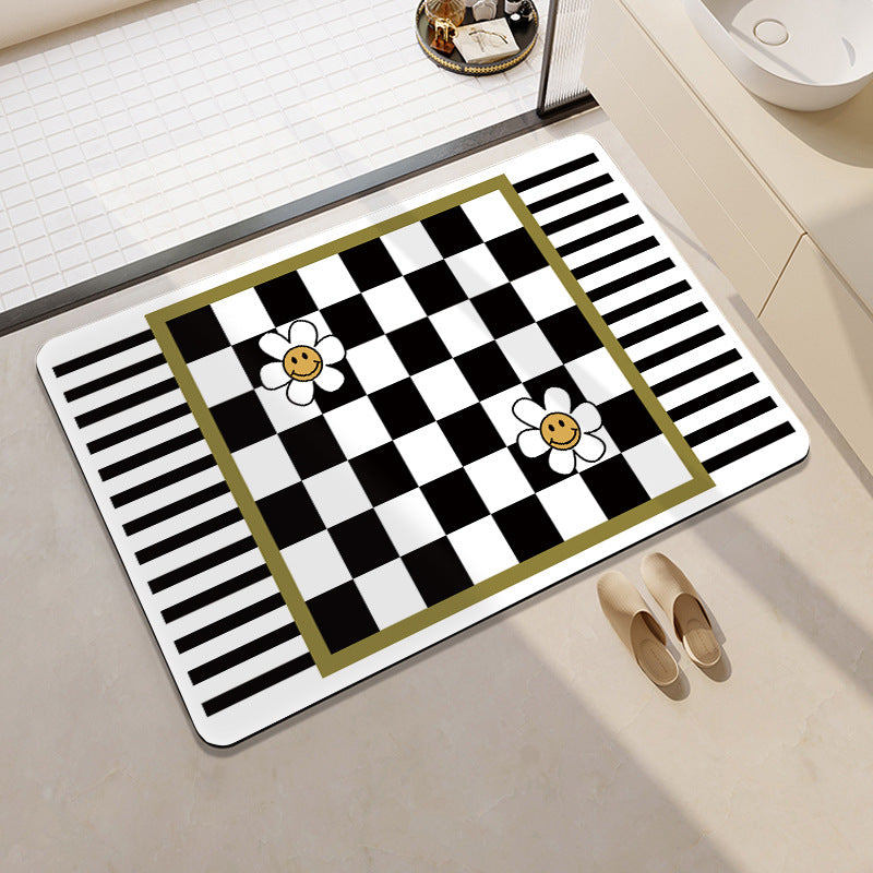 Decorative Honeycomb Bath Mat Stornfield