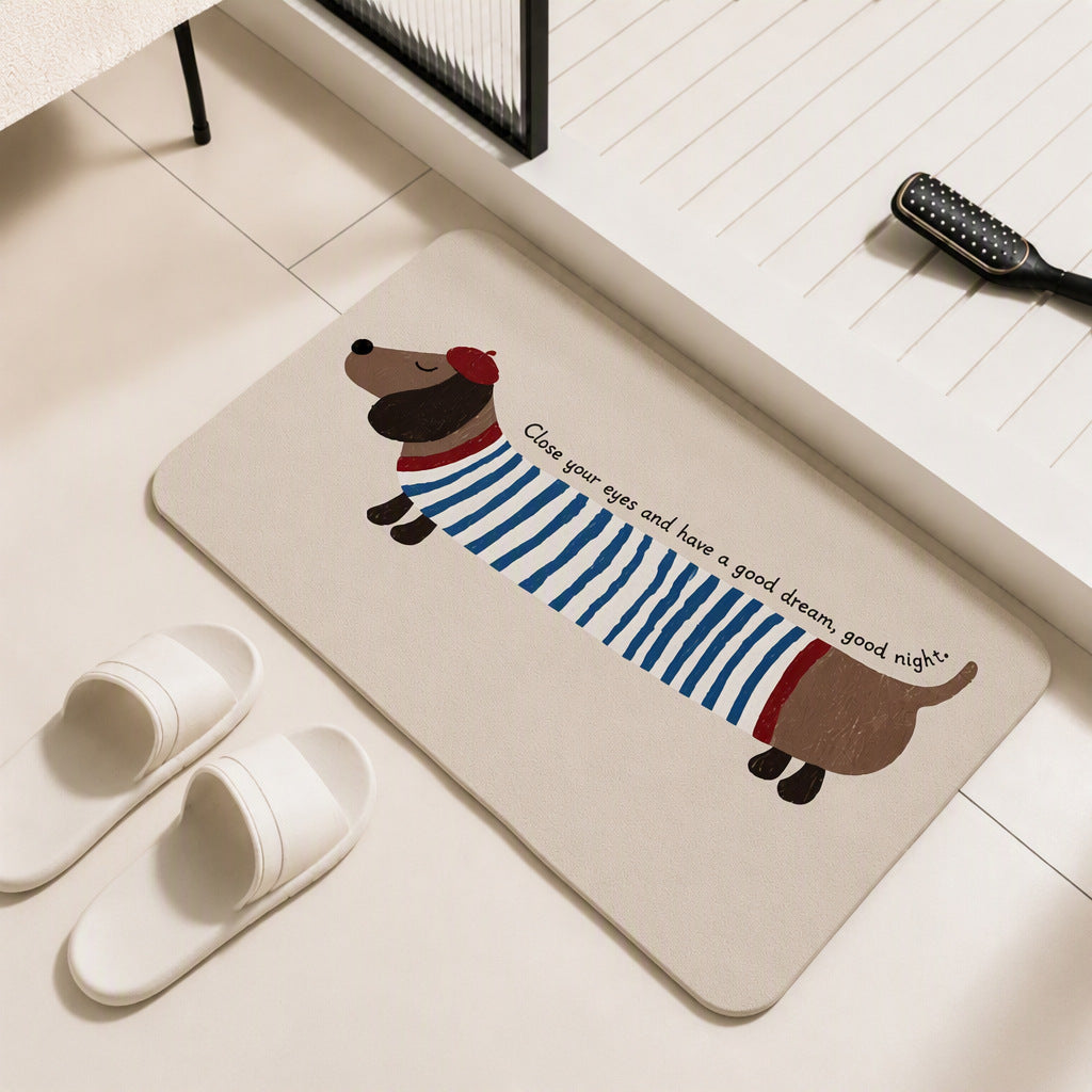 Cartoon-Themed Bath Mat Stornfield
