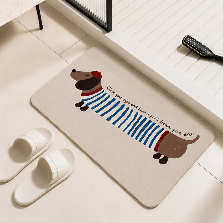 Cartoon-Themed Bath Mat Stornfield