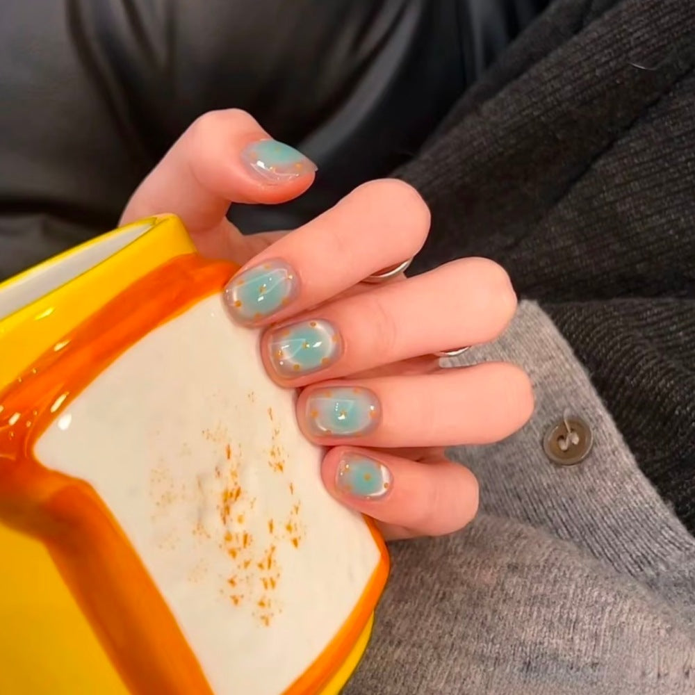 Artistic Fruit-Themed Press-On Nail Set Stornfield