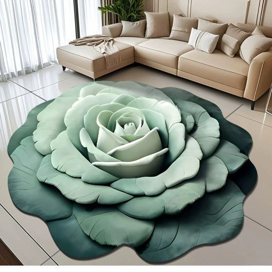 Floral-Themed 3D Area Rug Stornfield