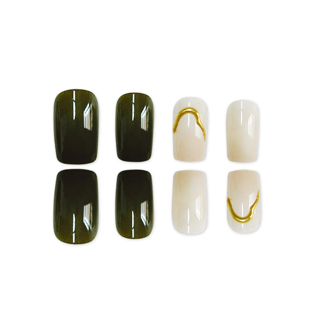 Artistic Press-On Nail Design Stornfield