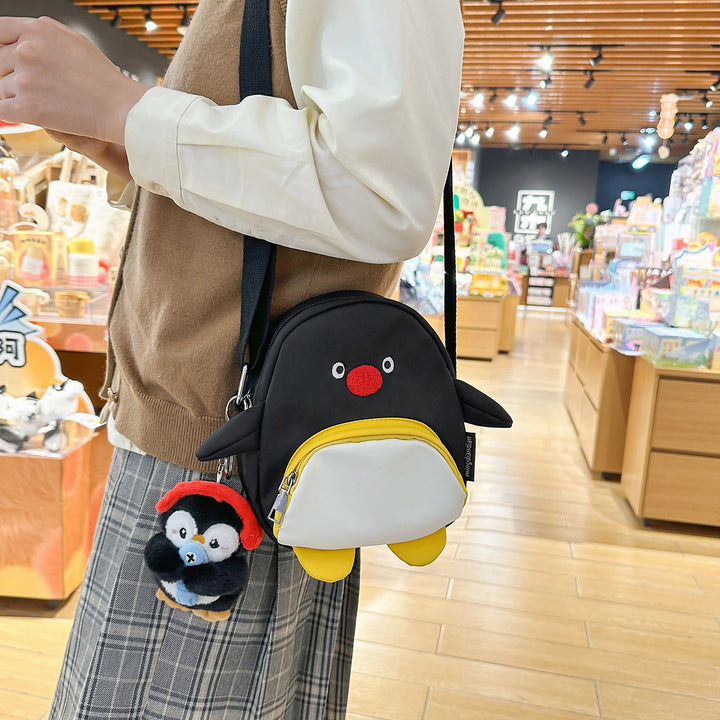 Whimsical Penguin-Themed Crossbody Bag