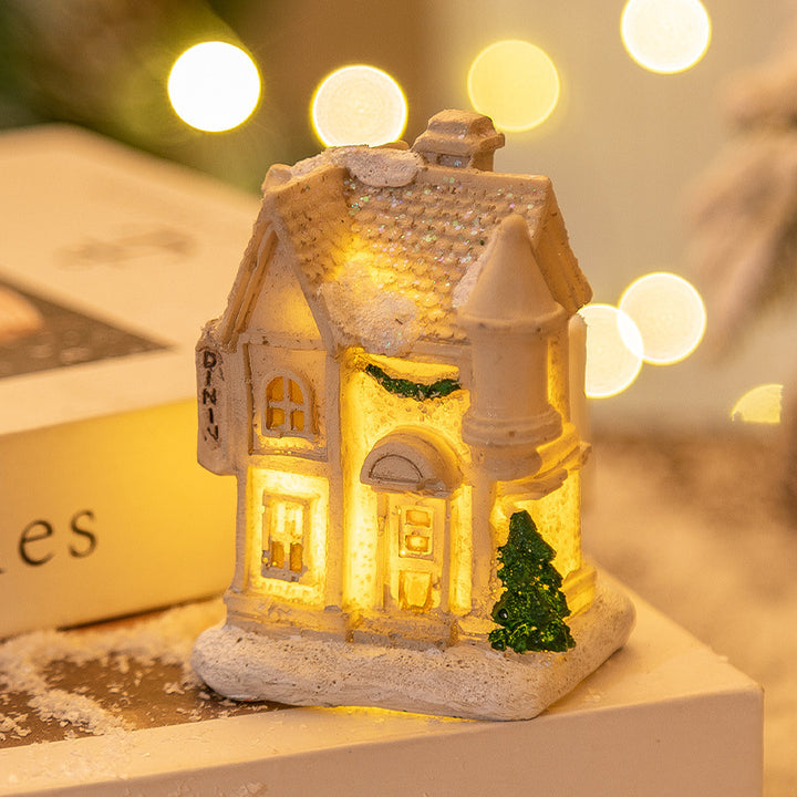 Decorative LED Light-Up Christmas House