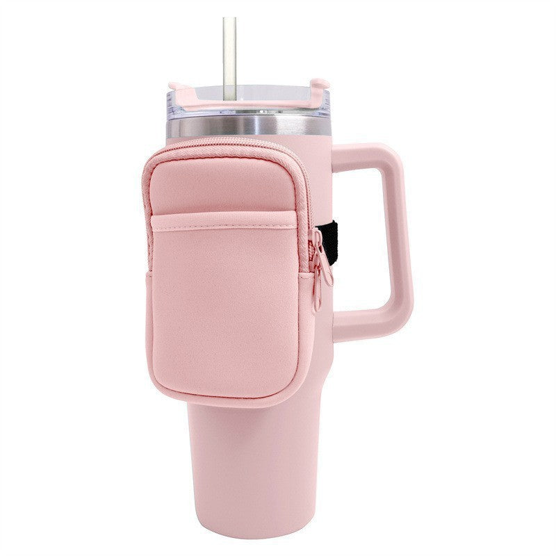 Unisex cup holder with practical pocket Stornfield