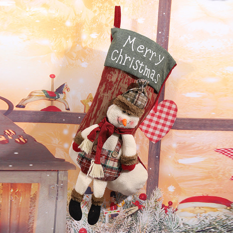 Decorative Christmas stocking in reindeer design Stornfield