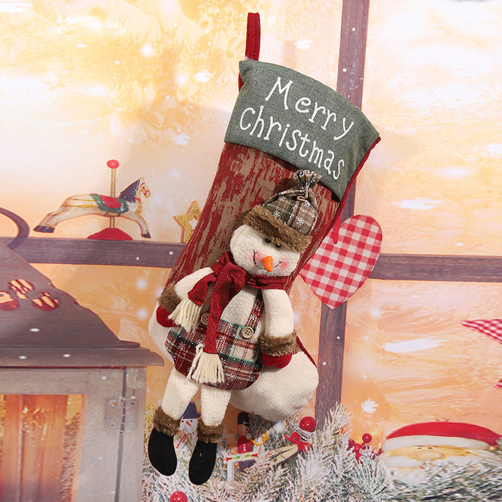 Decorative Christmas stocking in reindeer design Stornfield