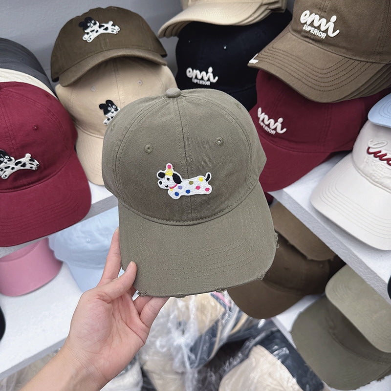 Women's Cute Embroidered Dog-Themed Baseball Cap Stornfield