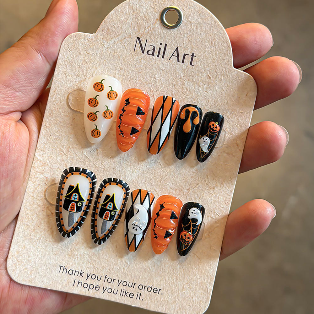 Themed Holiday Press-On Nail Art Set Stornfield