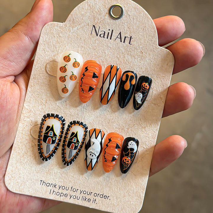 Themed Holiday Press-On Nail Art Set Stornfield