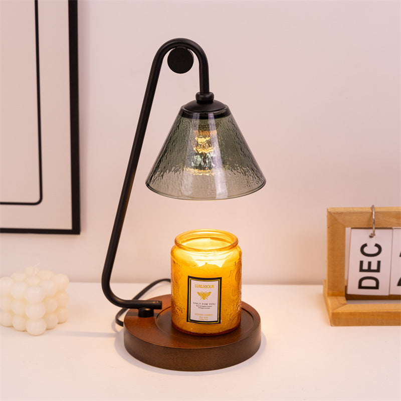 Industrial-Style Glass Table Lamp