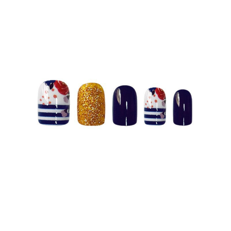Decorative Floral Press-On Nail Set Stornfield 1787913909