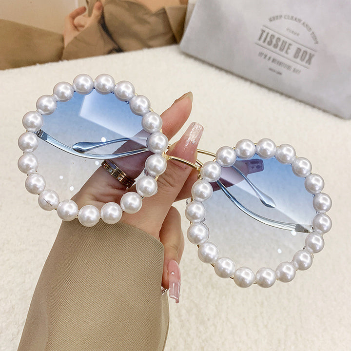 Women elegant oversized sunglasses with stylish transparent frame Stornfield