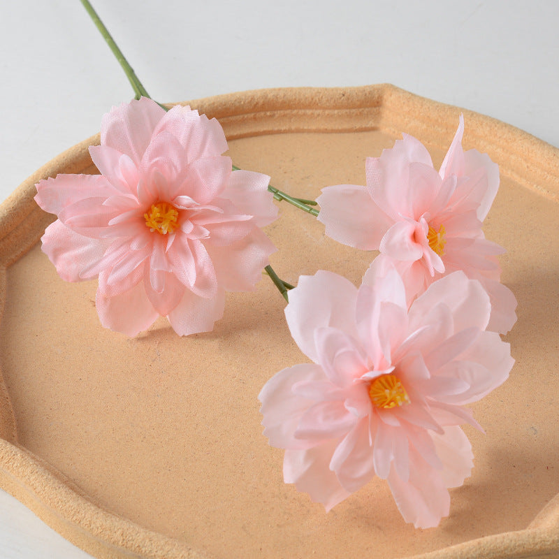Decorative Fabric Flower Stem Arrangement
