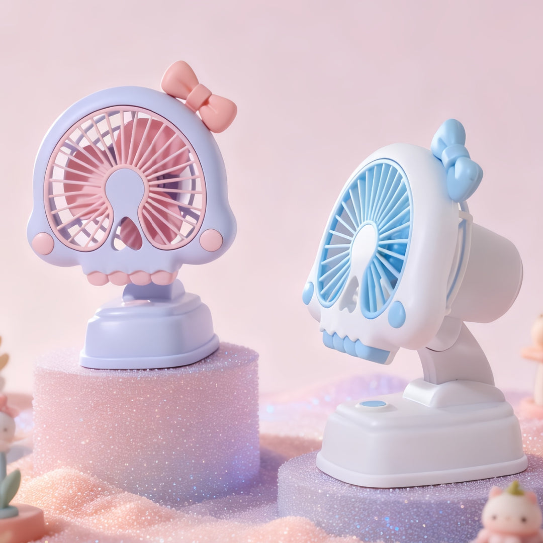 Women's Mini Table Fan in Creative Skull Design Stornfield