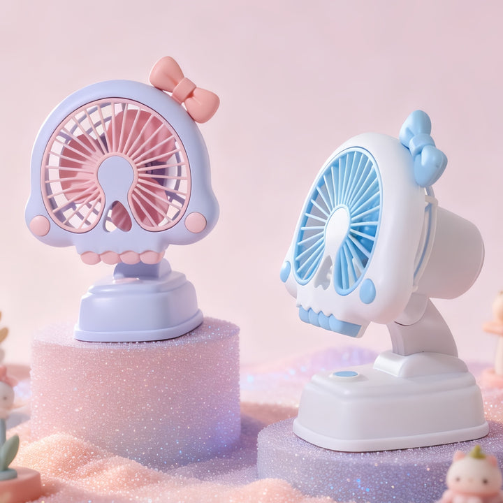 Women's Mini Table Fan in Creative Skull Design Stornfield