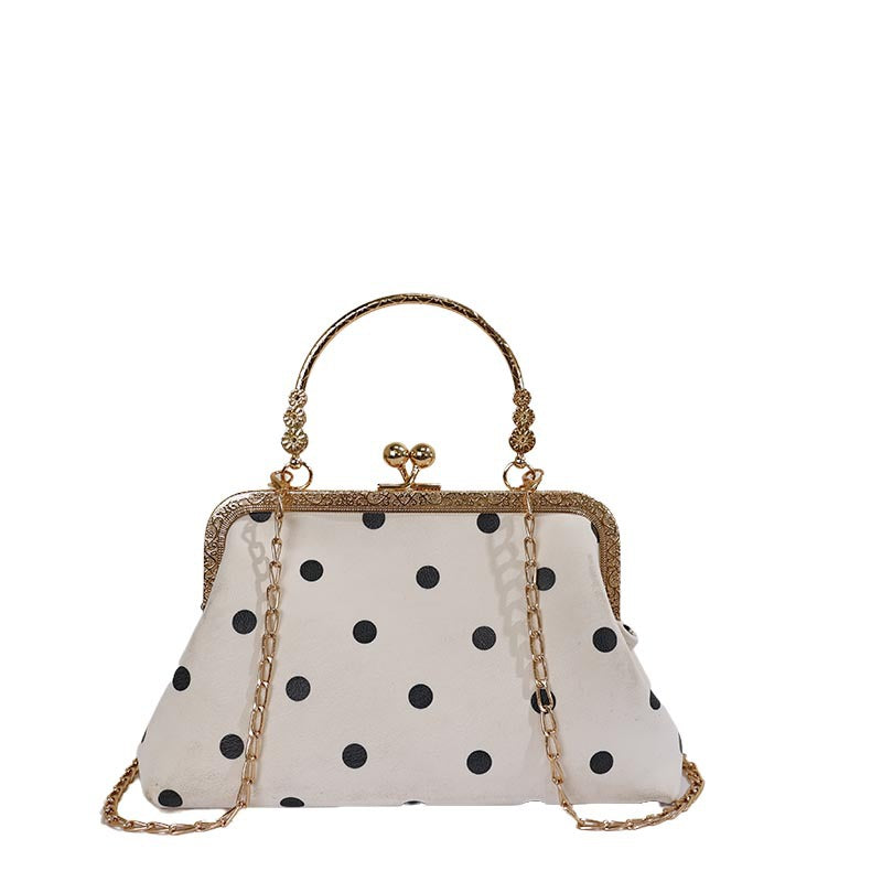 WoVintage Elegant Polka Dot Evening Clutch Stornfield