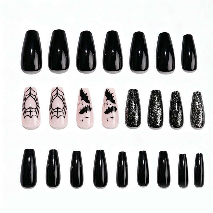 Artificial nail set with Halloween motif and creepy designs Stornfield