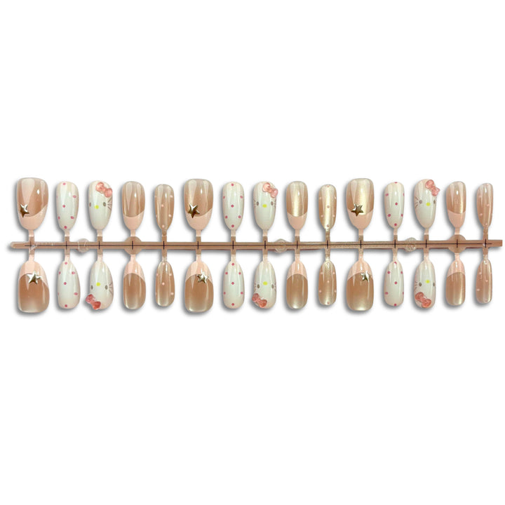 Whimsical Press-On Nail Design Set
