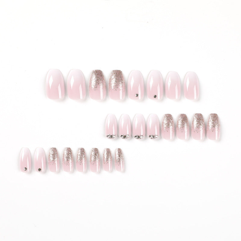 Elegant Glitter Ombre Acrylic Nail Enhancements Stornfield