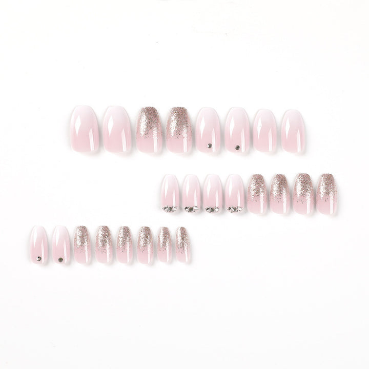 Elegant Glitter Ombre Acrylic Nail Enhancements Stornfield