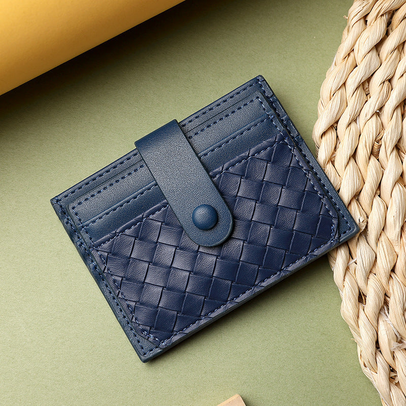 Braided Leather Card Holder Wallet Stornfield