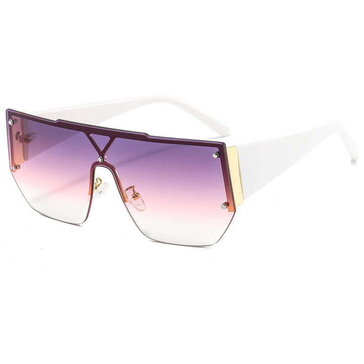 Women's fashionable oversized sunglasses with a unique geometric frame Stornfield