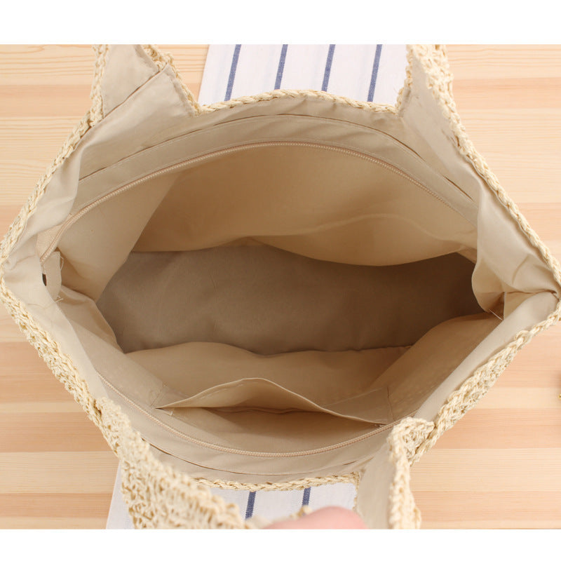 Handmade tote bag made of natural wicker Stornfield