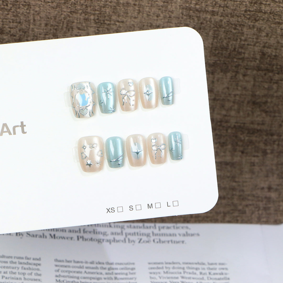 Artistic Themed Press-On Nail Art Set Stornfield