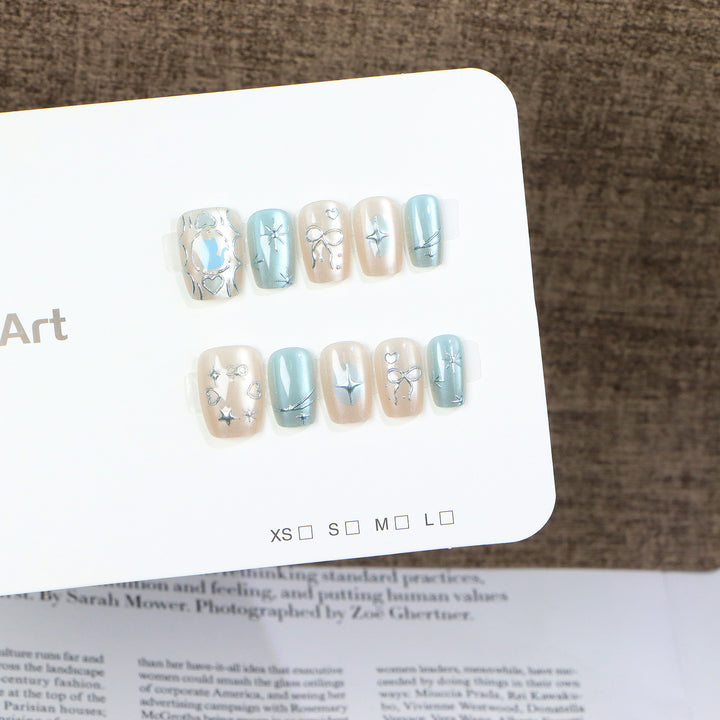 Artistic Themed Press-On Nail Art Set Stornfield