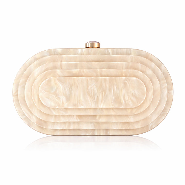 Elegant Sculptural Acrylic Clutch