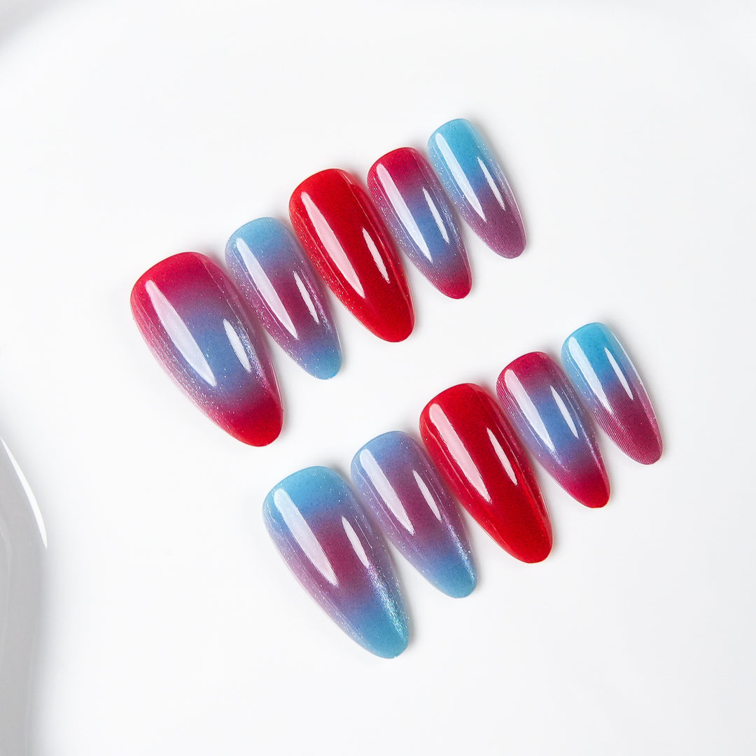 Ombre Sculpted Press-On Nails