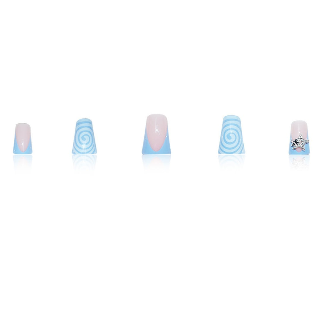 Decorative Star and Swirl Nail Art Extensions Stornfield