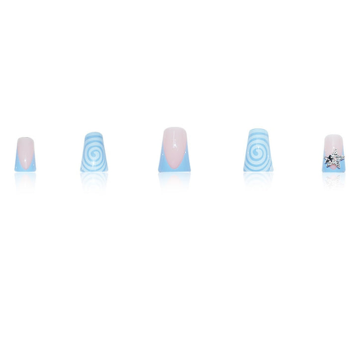Decorative Star and Swirl Nail Art Extensions Stornfield