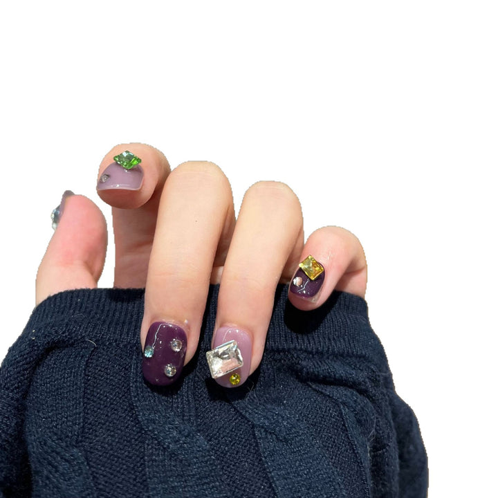 Reusable Gemstone Press-On Nail Art Stornfield