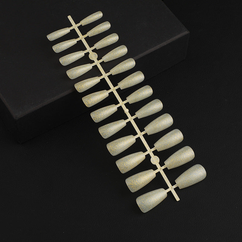 Artificial Nail Set with Elegant Glitter Effect Stornfield