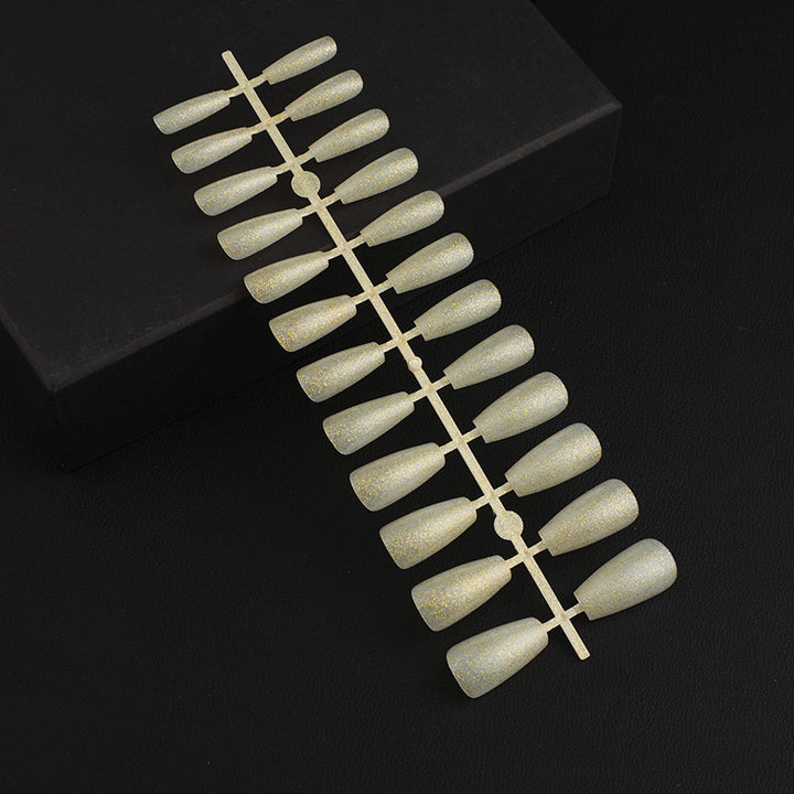 Artificial Nail Set with Elegant Glitter Effect Stornfield