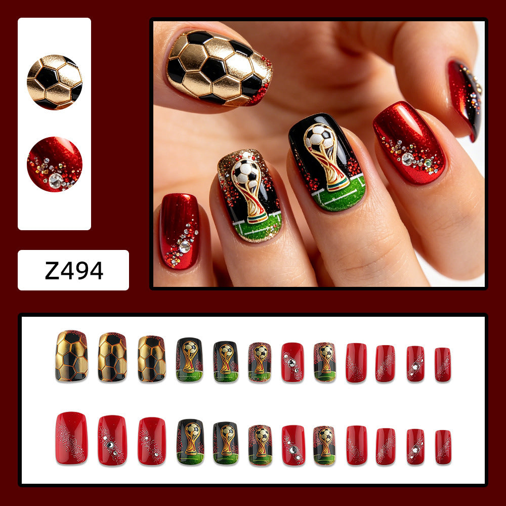 Sporty Football Art Nails Stornfield