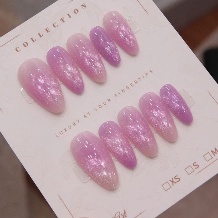 Shimmering Ombre Press-On Nails