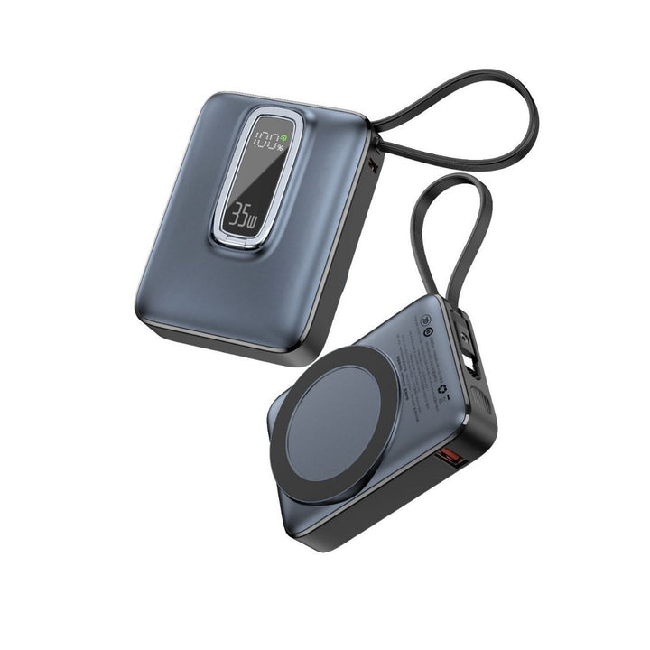 Portable Power Bank with Innovative Wireless Charging Function and Digital Charging Indicator Stornfield