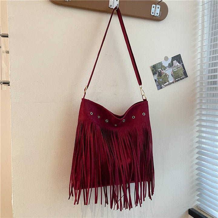 Fringe Suede Crossbody Bag Stornfield